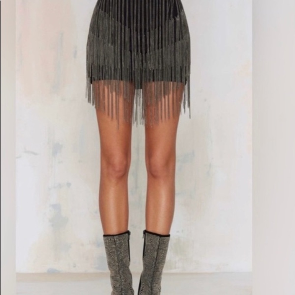 NWT Tiered Chain Skirt Size M
